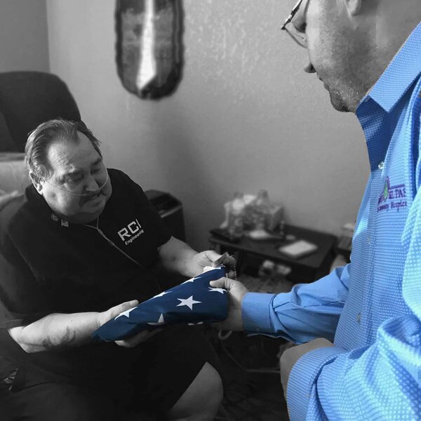 We honor our veterans providing a last thank you for their service to our country. 