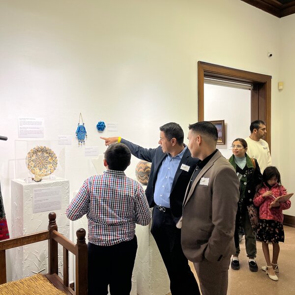 Guests welcome Sue Koenig's Window to the World: Africa and Middle East Gallery to the Museum