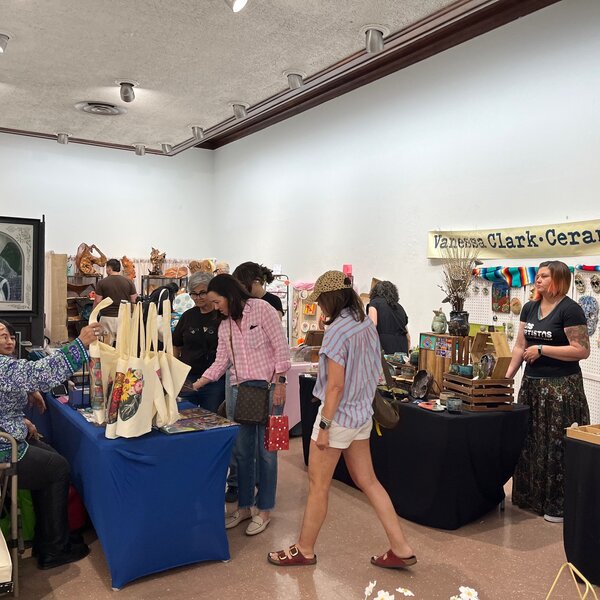 Guests support local artists during the annual Las Artistas Spring Show and Market
