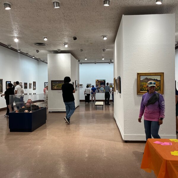 Guests enjoy our community gallery, "El Paso Del Norte Proud" which featured 50 local artists