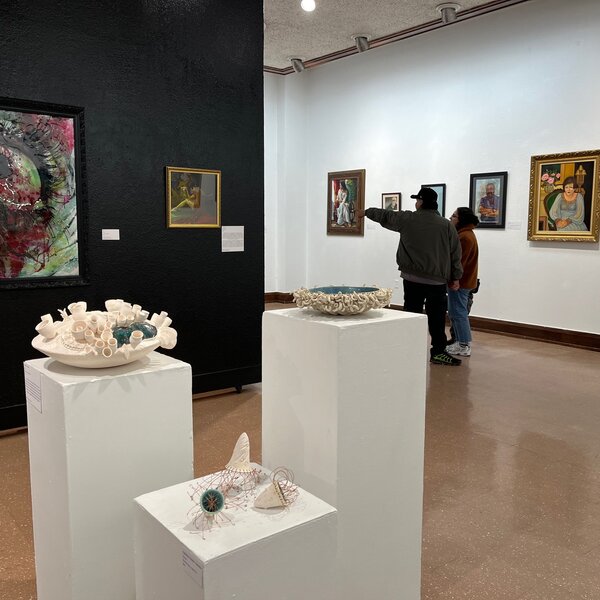 Guests explore our annual Sun Bowl Art Exhibition, a celebration of El Paso's creativity 