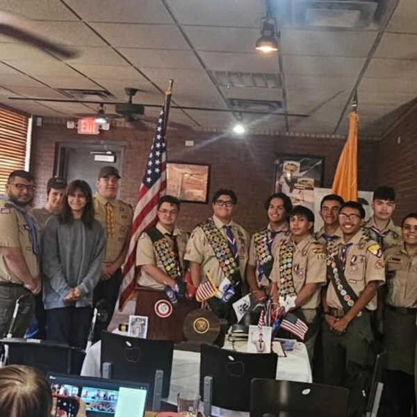 Recognition of new Eagle Scouts
