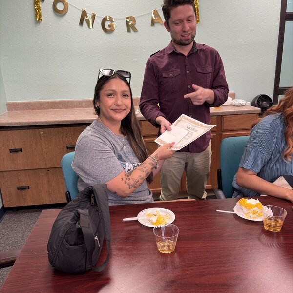 Summer 2025 Cohort Graduation- Celebration (Student and Supervisor Mario C ) 