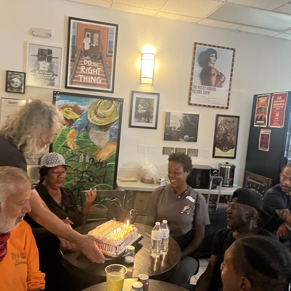Birthday Celebration at Cafe