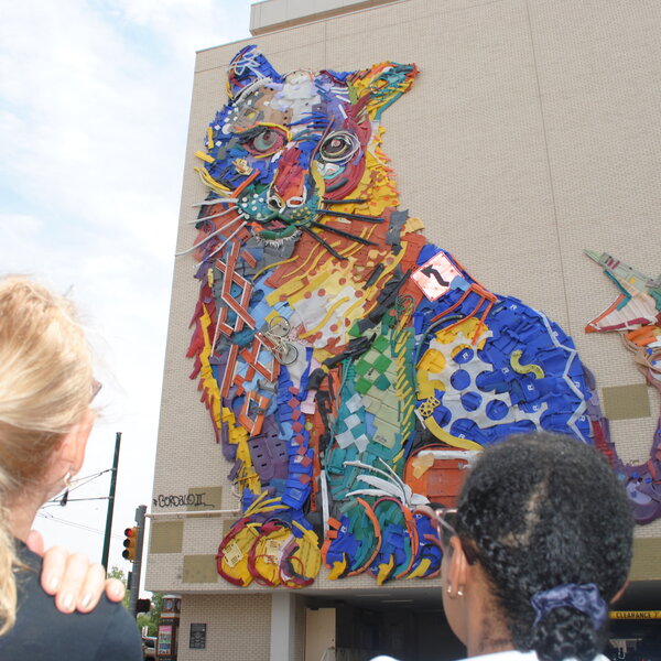 Local attendees and tourists explore Downtown El Paso and its artistic treasures. 