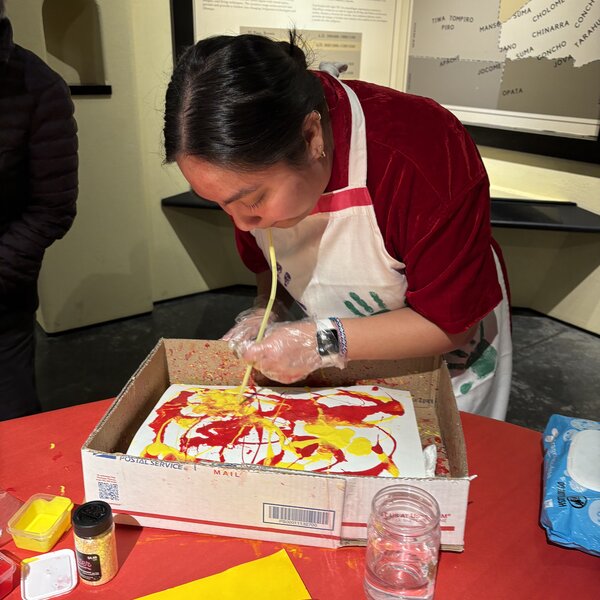 Lunar New Year Lanterns (Paint Pouring/Blowing)