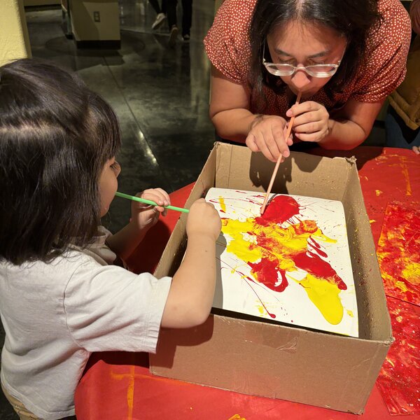 Lunar New Year Lanterns (Paint Pouring/Blowing)