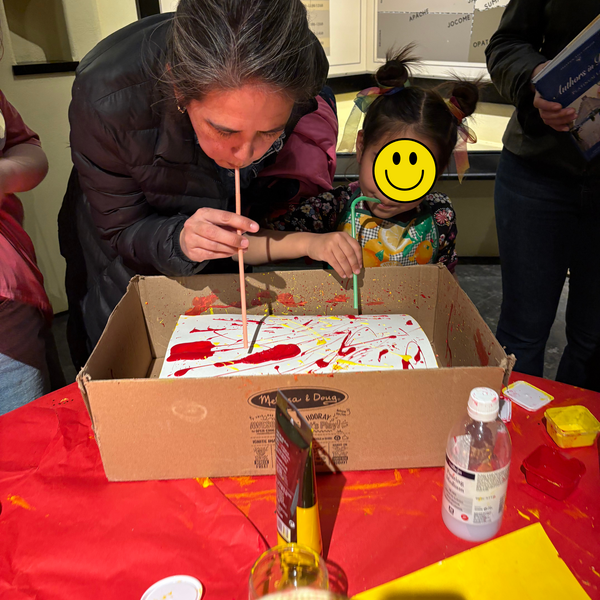 Lunar New Year Lanterns (Paint Pouring/Blowing)