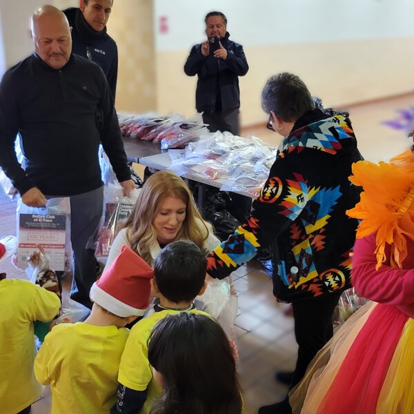 Children's Party and Book Distribution